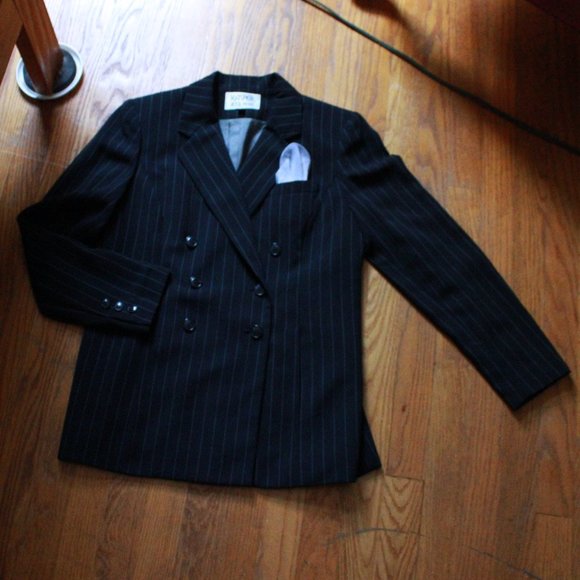 Kasper Jackets & Blazers - Vintage Kasper ASL Petite Pinstripe Blazer Jacket